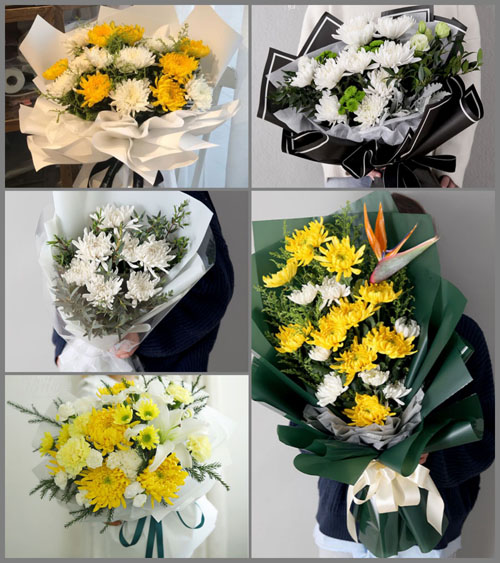 河南南阳邓州市穰东镇董周村白事花束代送